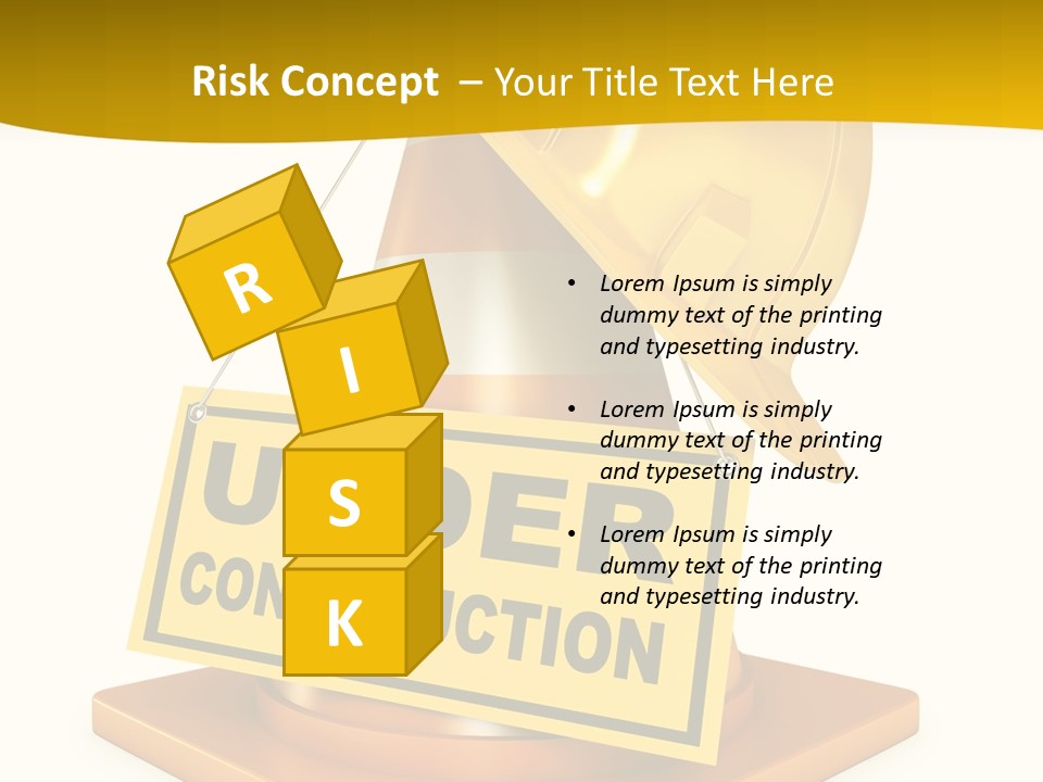 Warning Site Plank PowerPoint Template