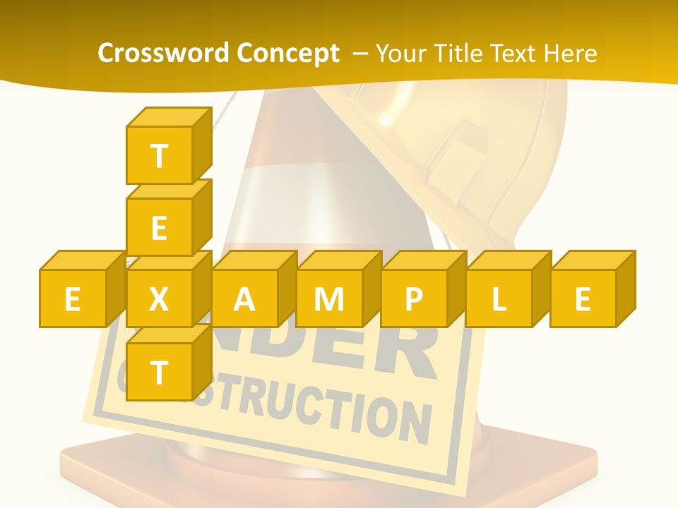 Warning Site Plank PowerPoint Template
