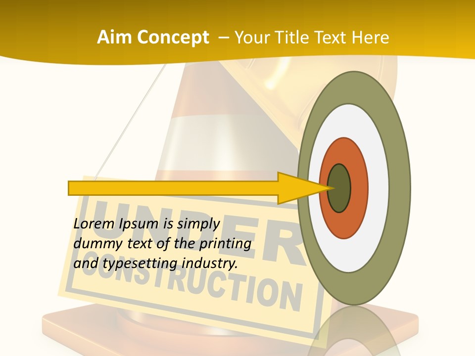 Warning Site Plank PowerPoint Template