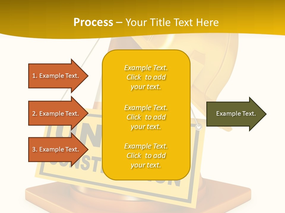 Warning Site Plank PowerPoint Template