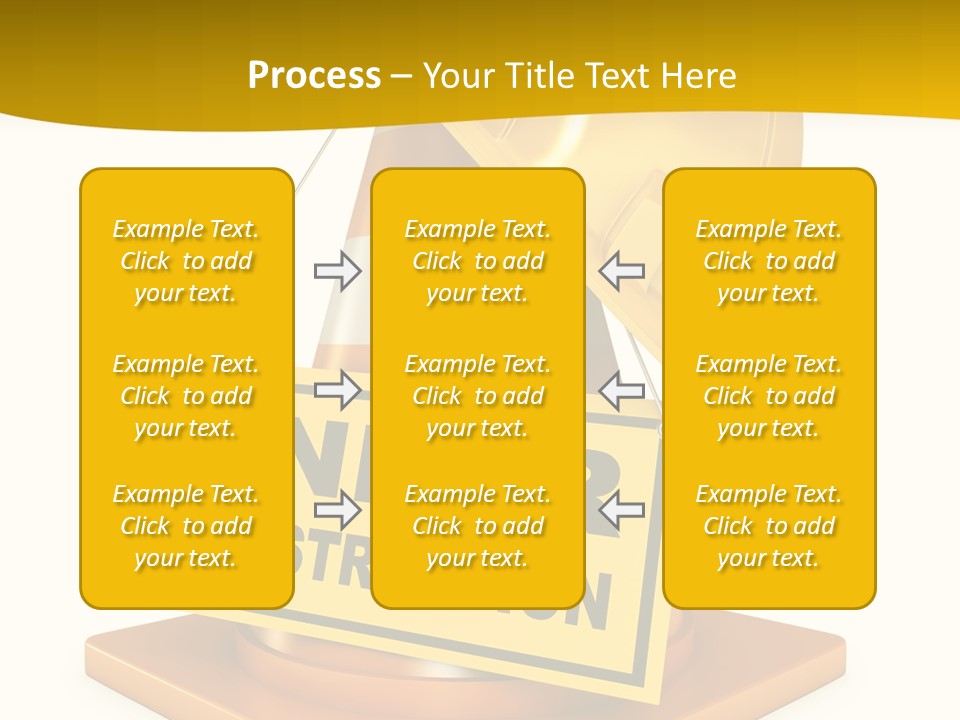 Warning Site Plank PowerPoint Template