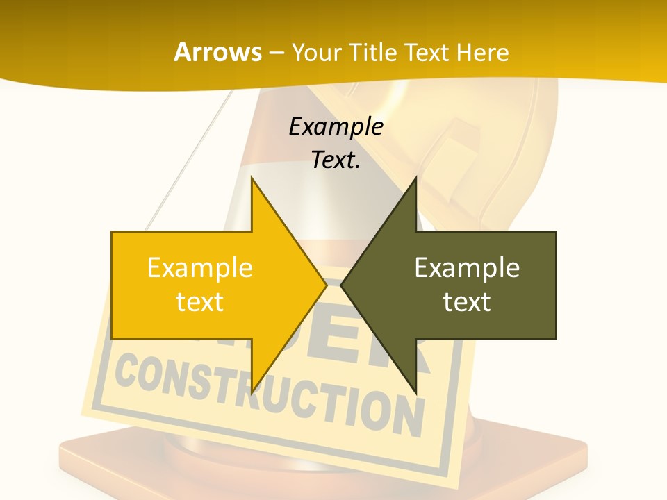 Warning Site Plank PowerPoint Template