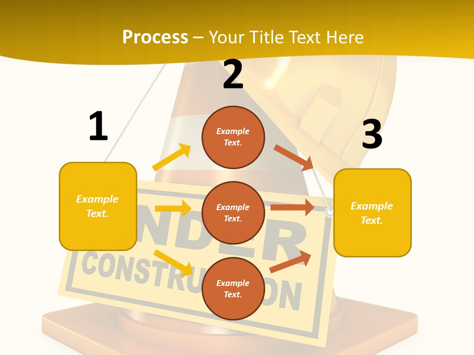 Warning Site Plank PowerPoint Template