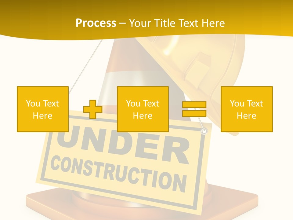 Warning Site Plank PowerPoint Template