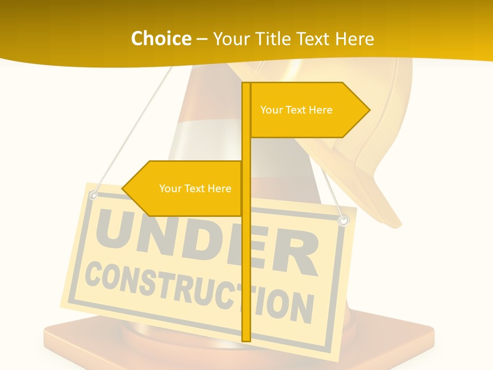 Warning Site Plank PowerPoint Template