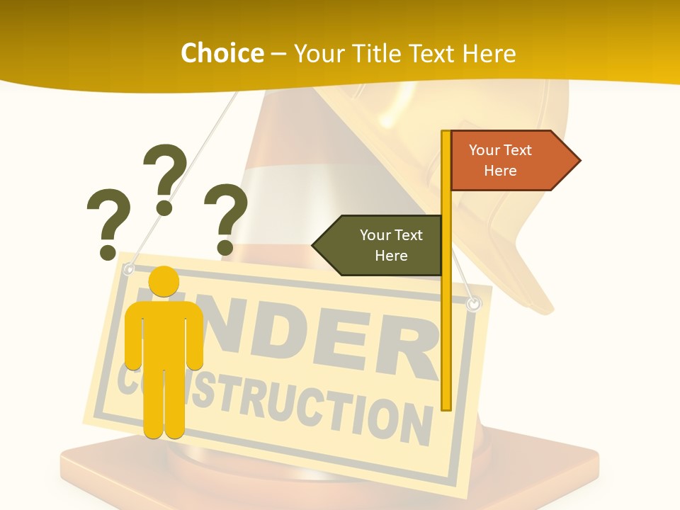 Warning Site Plank PowerPoint Template