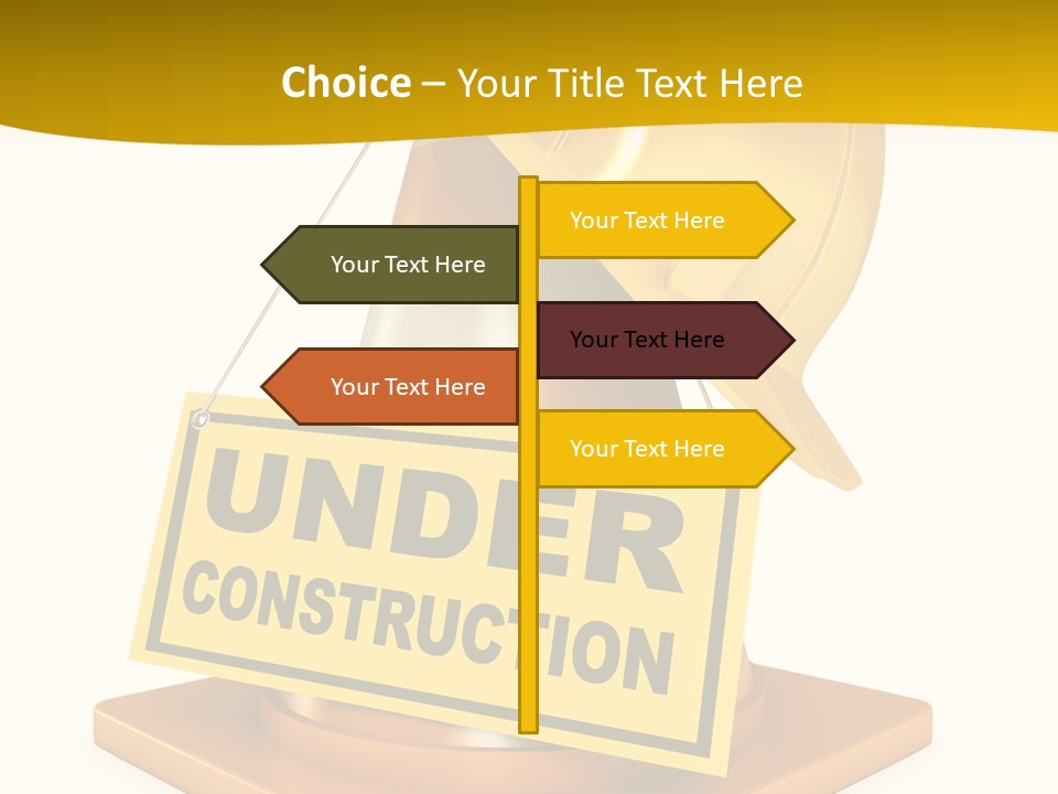 Warning Site Plank PowerPoint Template