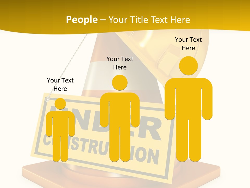 Warning Site Plank PowerPoint Template