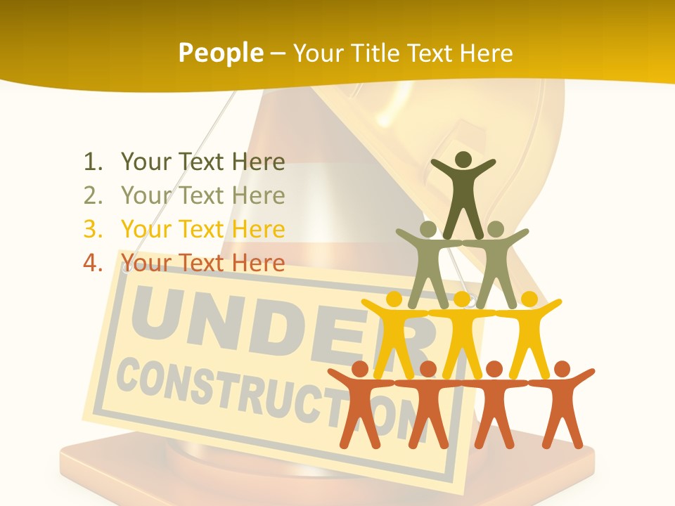 Warning Site Plank PowerPoint Template