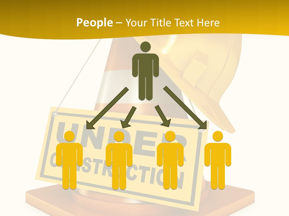 Warning Site Plank PowerPoint Template