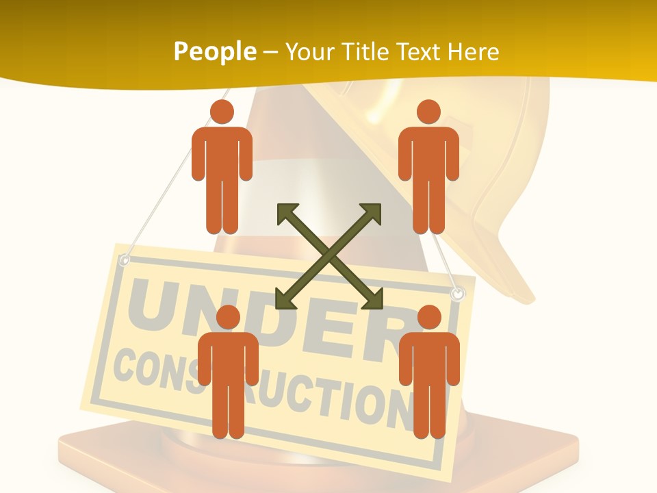 Warning Site Plank PowerPoint Template