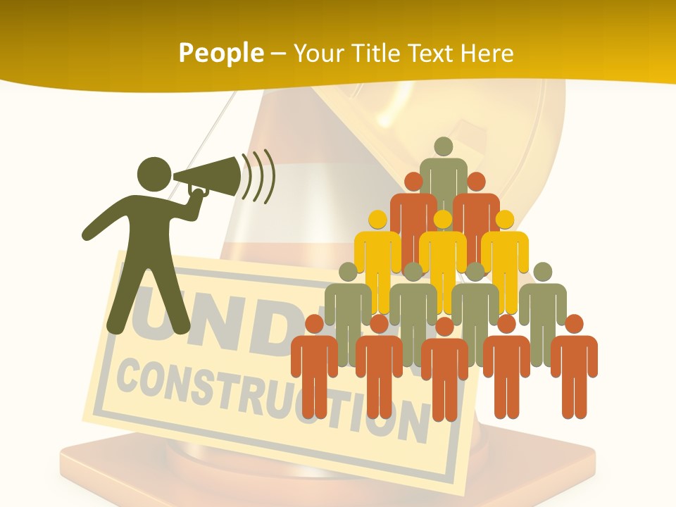 Warning Site Plank PowerPoint Template