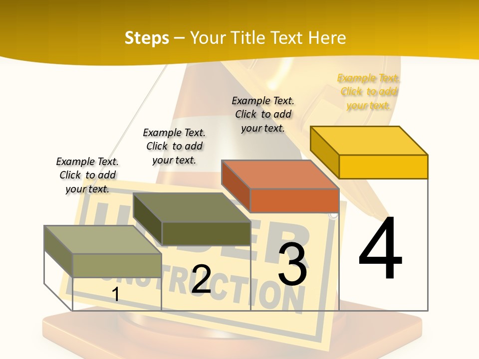 Warning Site Plank PowerPoint Template