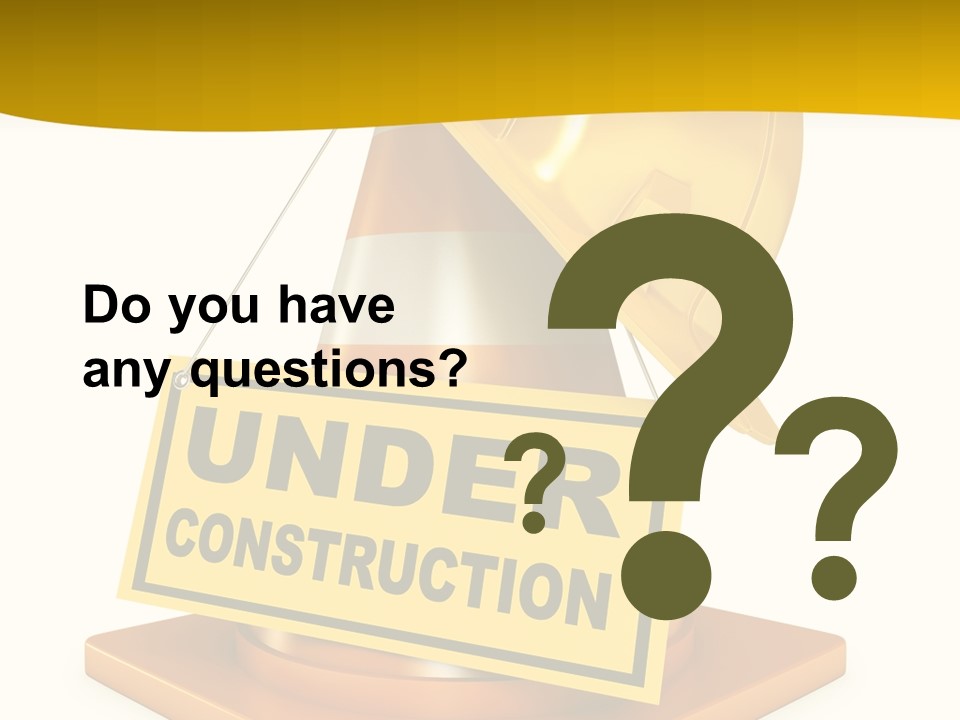 Warning Site Plank PowerPoint Template