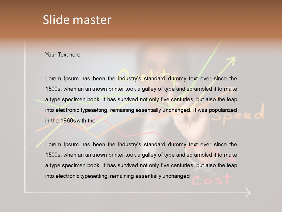 Speed Perform Hand PowerPoint Template