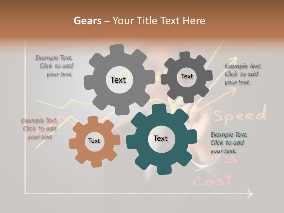 Speed Perform Hand PowerPoint Template