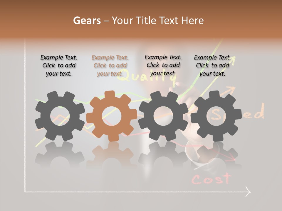 Speed Perform Hand PowerPoint Template