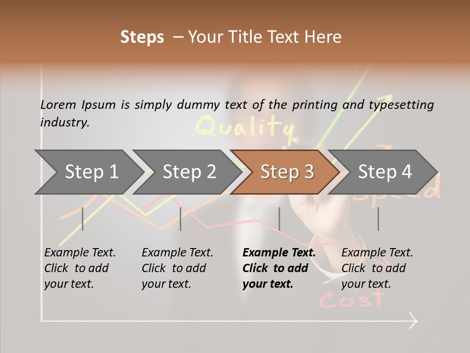 Speed Perform Hand PowerPoint Template