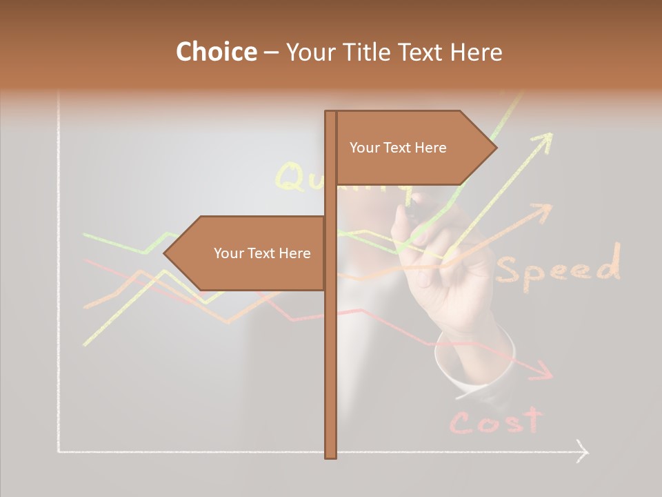 Speed Perform Hand PowerPoint Template