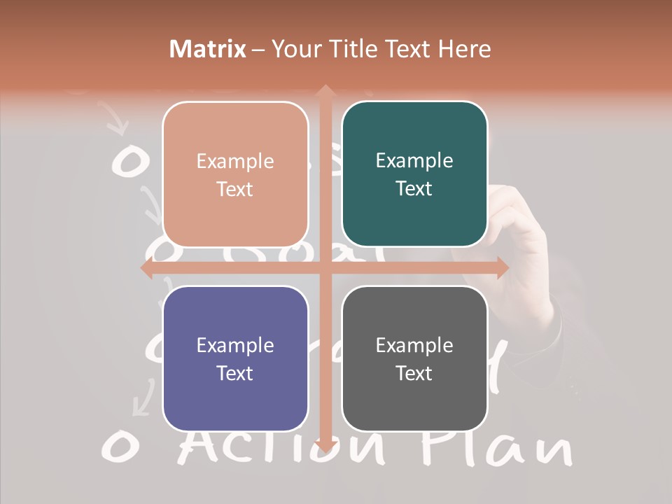 Label Character Solution PowerPoint Template