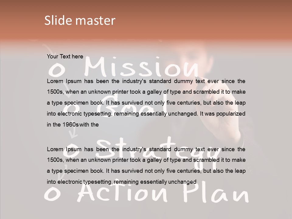 Label Character Solution PowerPoint Template