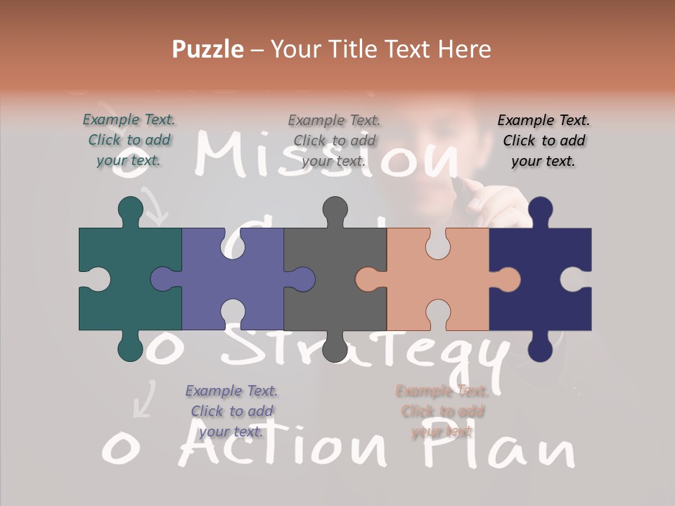 Label Character Solution PowerPoint Template