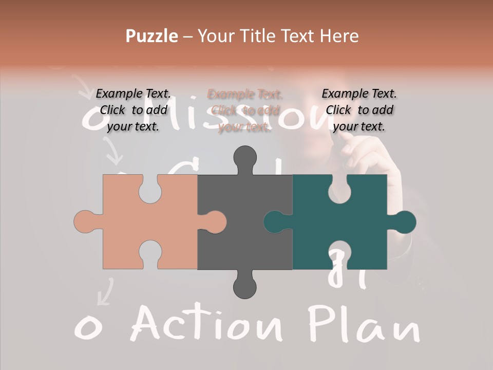 Label Character Solution PowerPoint Template