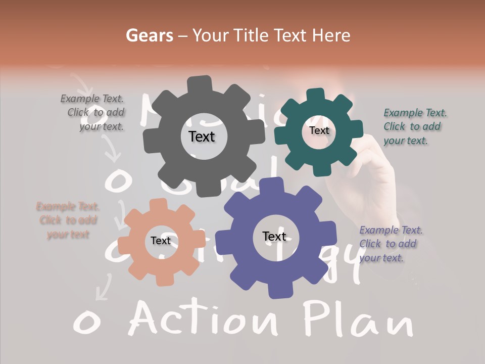 Label Character Solution PowerPoint Template