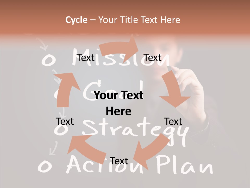 Label Character Solution PowerPoint Template
