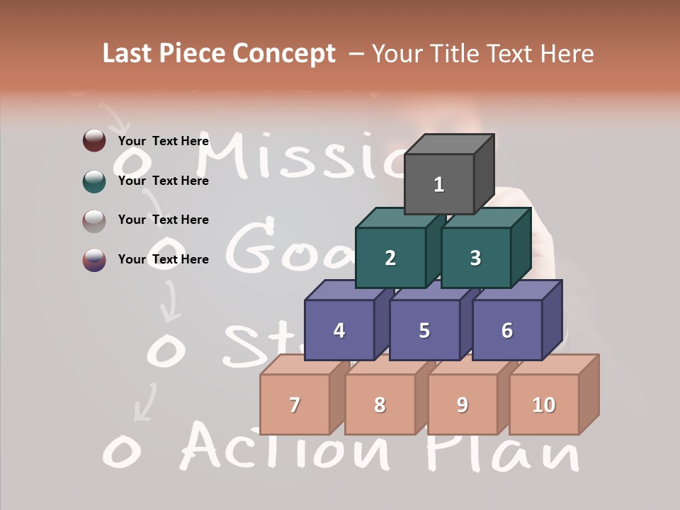 Label Character Solution PowerPoint Template