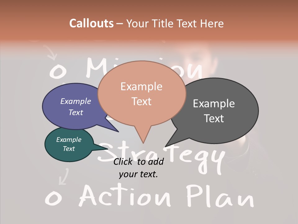 Label Character Solution PowerPoint Template