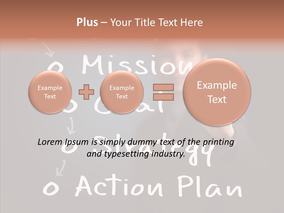 Label Character Solution PowerPoint Template