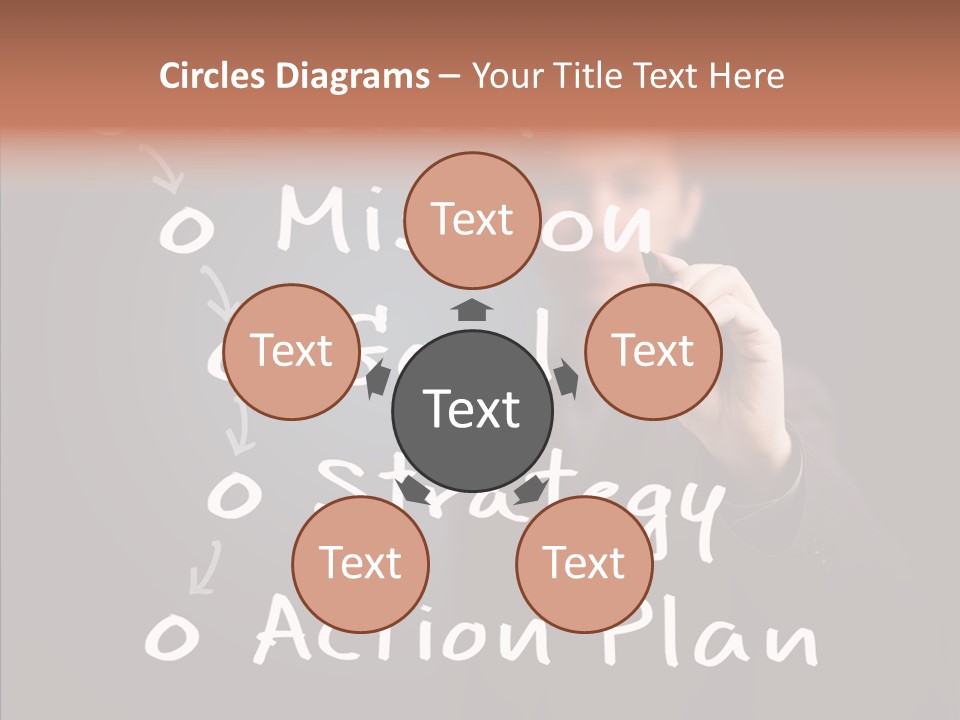 Label Character Solution PowerPoint Template