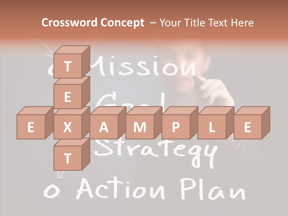 Label Character Solution PowerPoint Template