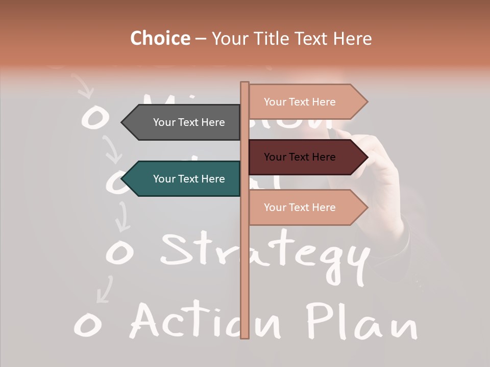 Label Character Solution PowerPoint Template