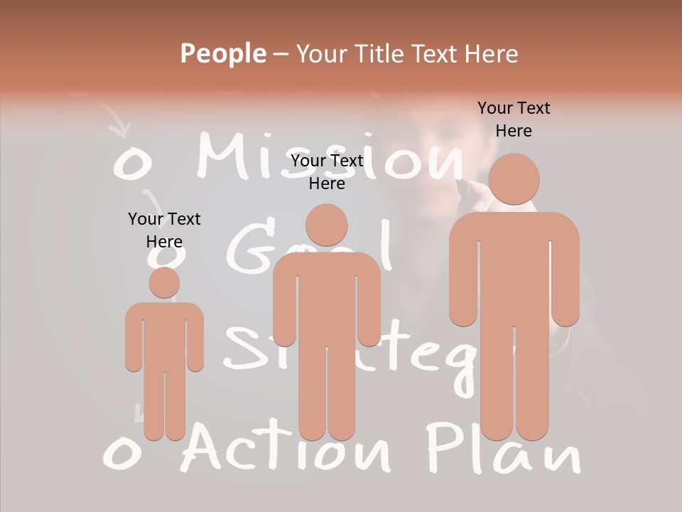 Label Character Solution PowerPoint Template