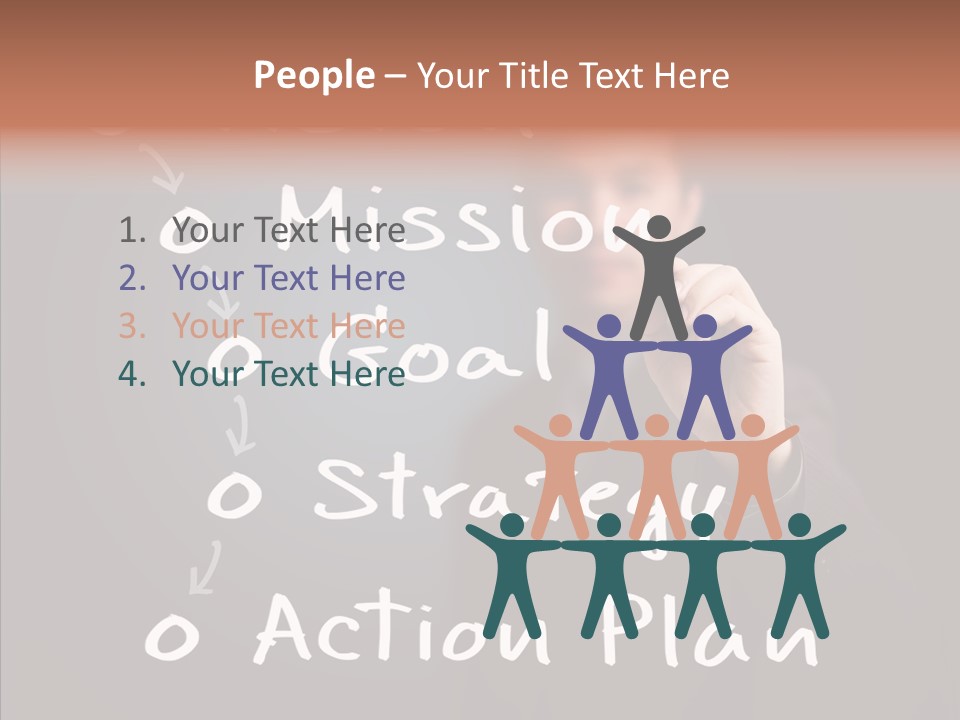 Label Character Solution PowerPoint Template