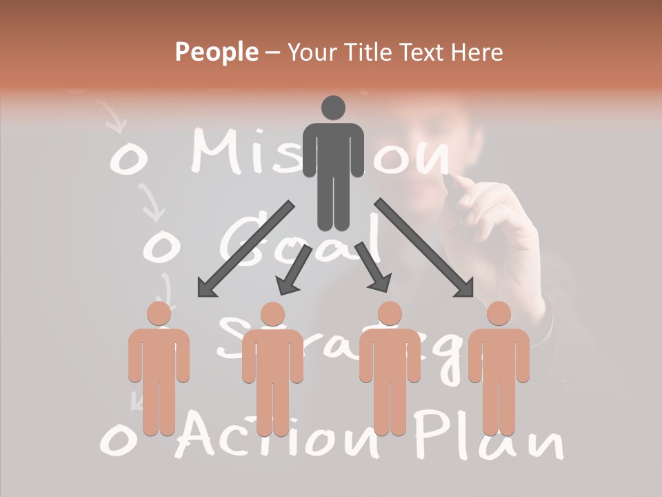 Label Character Solution PowerPoint Template