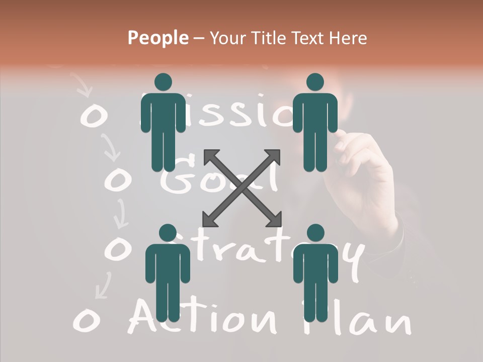 Label Character Solution PowerPoint Template