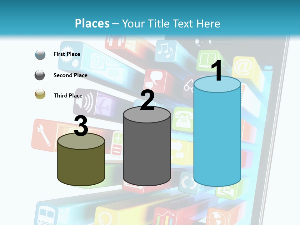 Isolated On White Telecommunications Communication PowerPoint Template