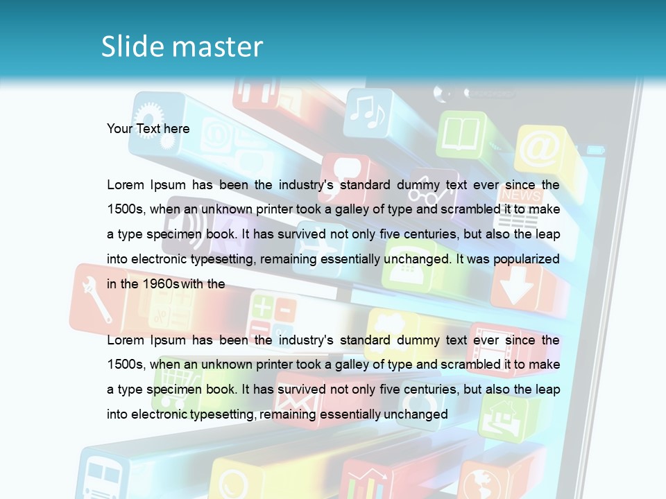 Isolated On White Telecommunications Communication PowerPoint Template