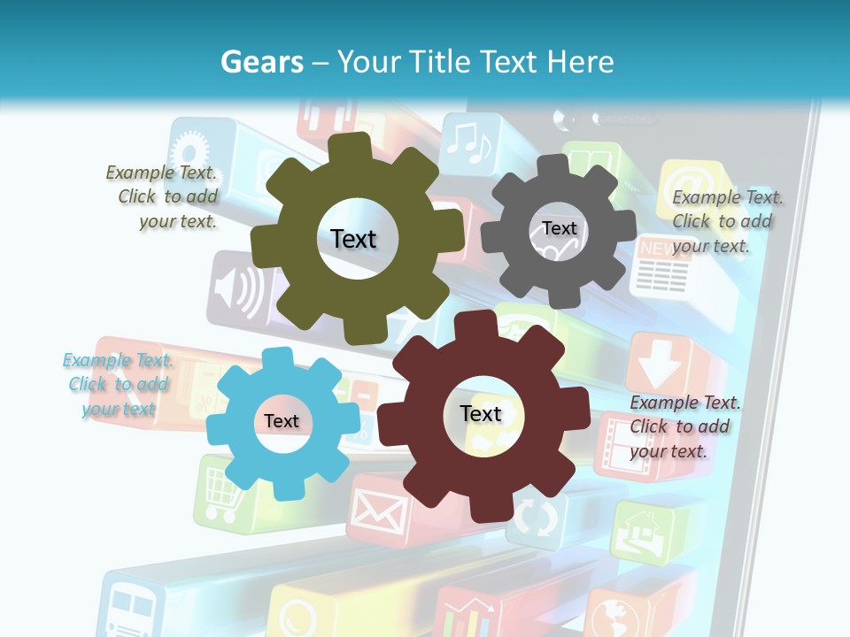 Isolated On White Telecommunications Communication PowerPoint Template