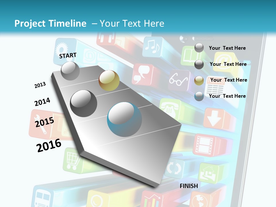 Isolated On White Telecommunications Communication PowerPoint Template
