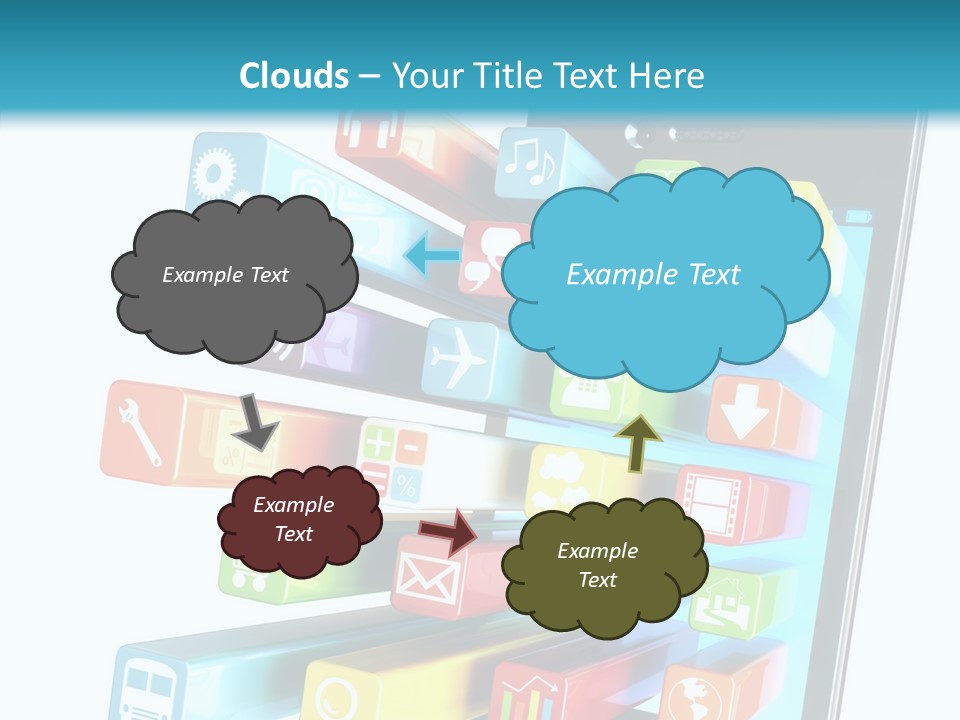 Isolated On White Telecommunications Communication PowerPoint Template