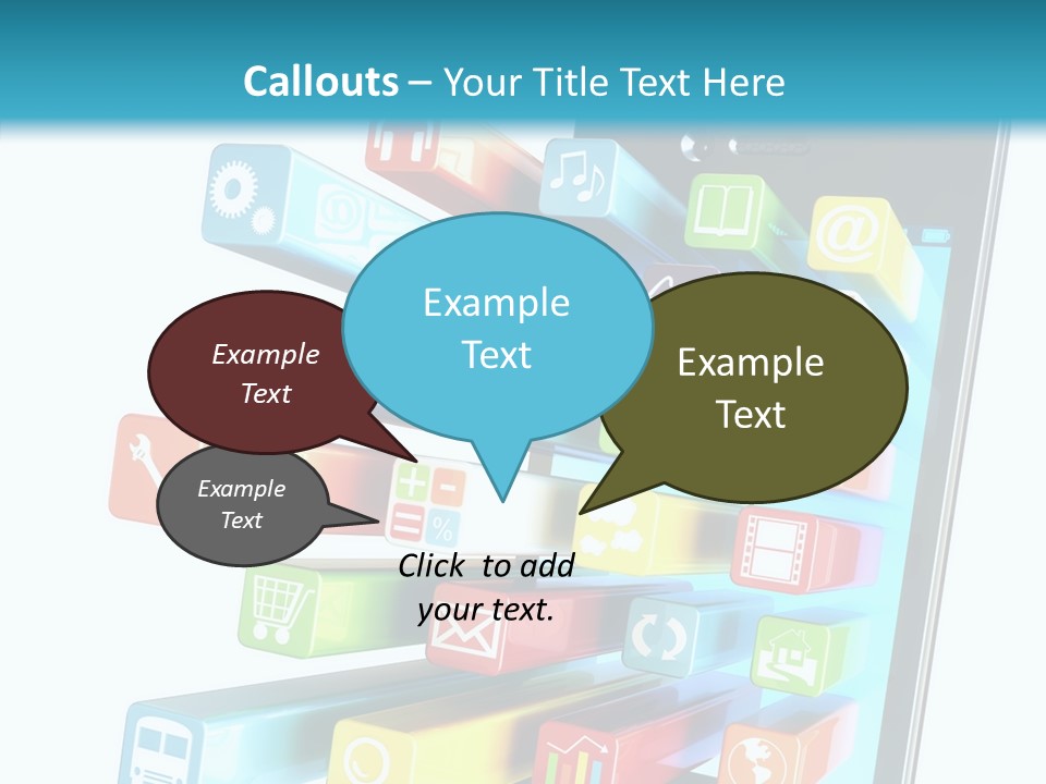 Isolated On White Telecommunications Communication PowerPoint Template