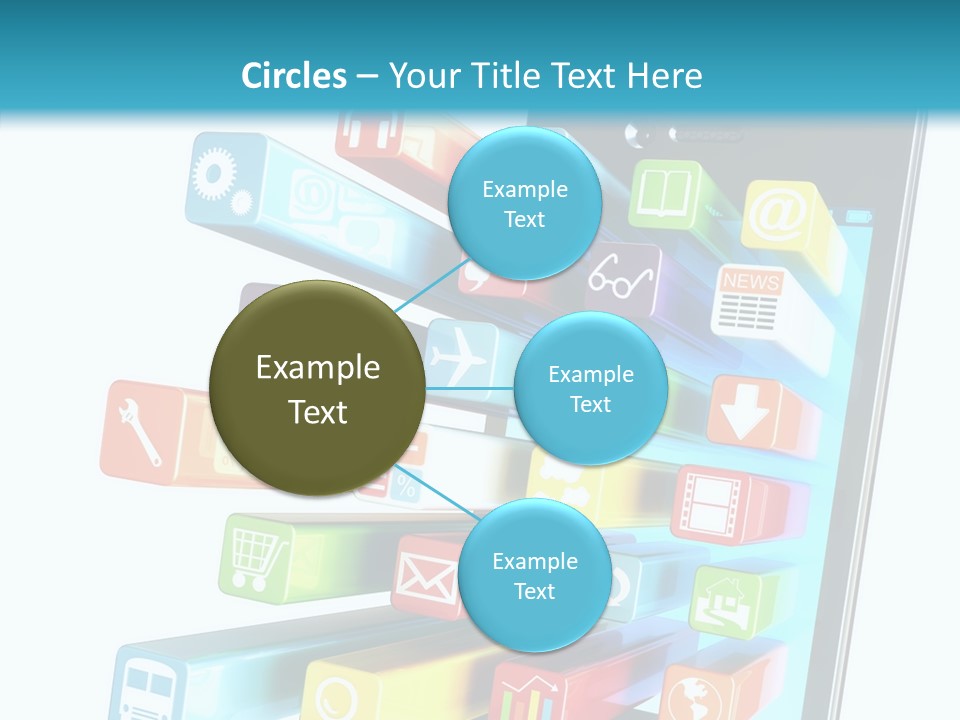 Isolated On White Telecommunications Communication PowerPoint Template