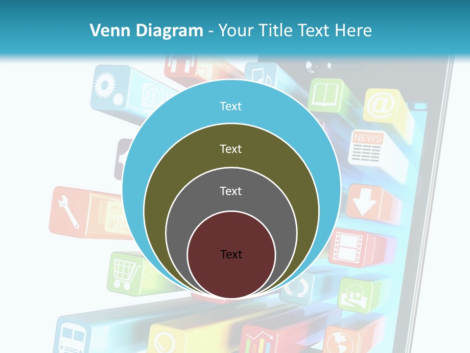 Isolated On White Telecommunications Communication PowerPoint Template