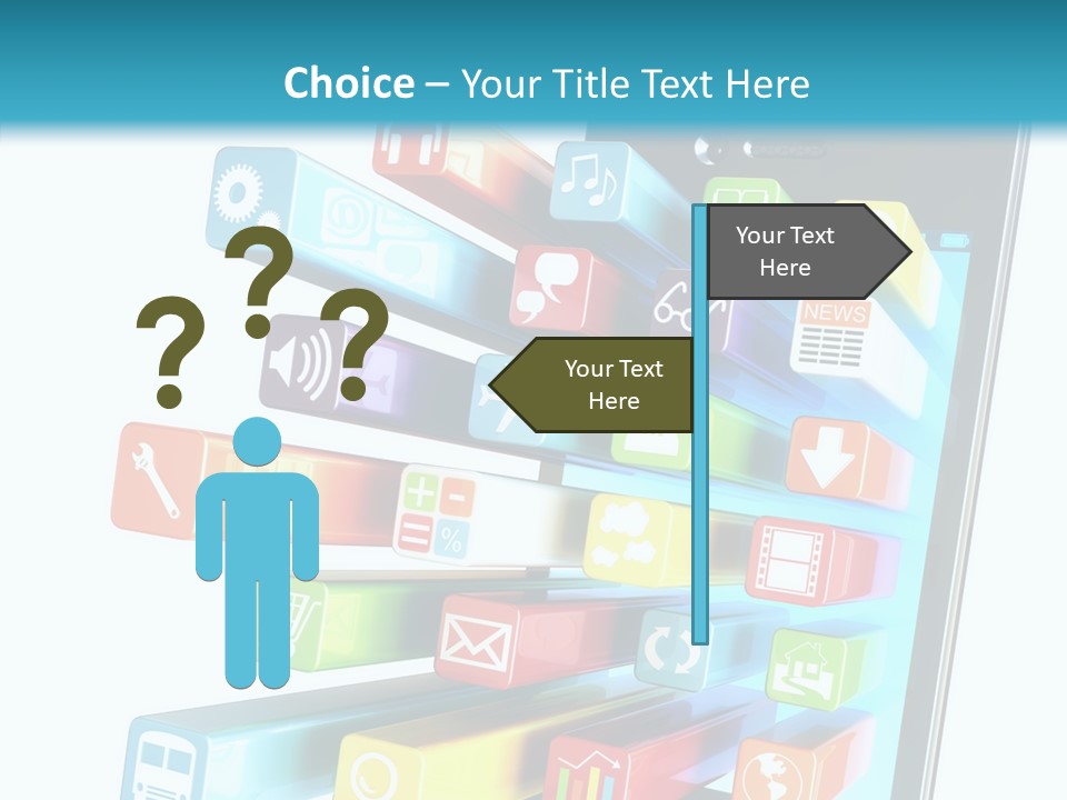 Isolated On White Telecommunications Communication PowerPoint Template