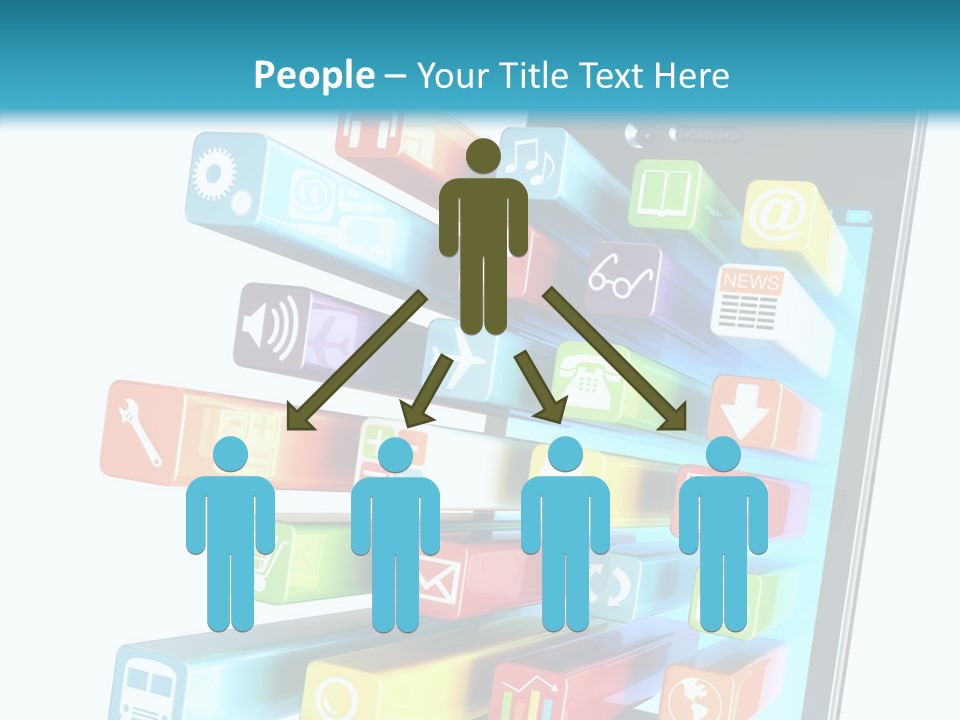 Isolated On White Telecommunications Communication PowerPoint Template