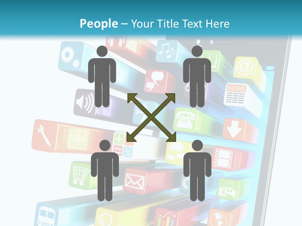 Isolated On White Telecommunications Communication PowerPoint Template